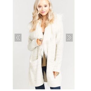 SHOW ME YOU MUMU PRALINES AND CREAM KNIT SWEATER